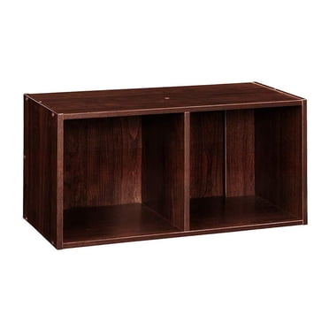 Closetmaid Organisateur de Rangement Décoratif Empilable à 2 Cubes Cubeicals, Cerisier Foncé