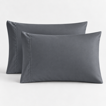 Ensemble de 2 taies d'oreiller couleur unie haut de gamme, d'une douceur luxueuse et faciles d'entretien Swift Home, King