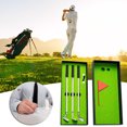 thumbnail image 1 of Agiferg Golf Gift Pen Simulation Driving Range Gift Box Pen Golf Club Pen Golf Club Metal Gift Ballpoint Pen 6-piece Set 3ml, 1 of 9