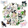 thumbnail image 1 of YEZDIX 35pcs Multicolor Witchcraft Nature Animal Floral Stickers for Laptops, 1 of 5