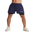thumbnail image 2 of Men Double Layer Sport Shorts Quick Dry Gym Athletic Workout Shorts with Pockets, 2 of 8