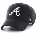 thumbnail image 4 of 47 Atlanta Braves Juke MVP Adjustable Hat - Navy-Road, 4 of 4
