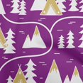 thumbnail image 1 of oneOone Cotton Poplin Purple Fabric Mountain Pattern Sewing Craft Projects Fabric Prints By Yard 42 Inch Wide, 1 of 5