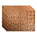 thumbnail image 3 of FASÃ„DE Traditional Style/Pattern 1 Decorative Vinyl 18in x 24in Backsplash Panel in Polished Copper (5 Pack), 3 of 15