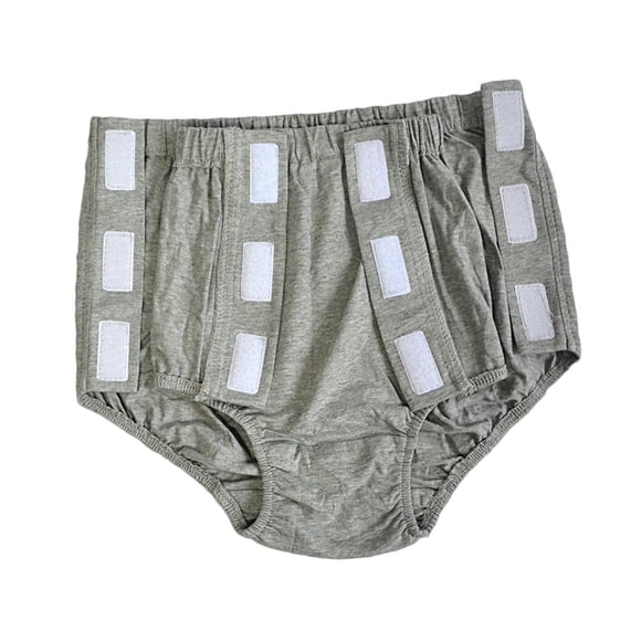 Women Adults Reusable Incontinence Pant Diaper Protective Grey XXL 2XL