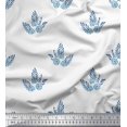 thumbnail image 1 of Soimoi Moss Georgette Fabric Leaves & Floral Block Decor Fabric Printed Yard 42 Inch Wide, 1 of 3