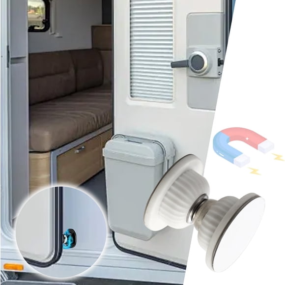 TopLLC RV Magnetic Door Catch With Adhesives Easy To Install CamperTrailer Door Holders Sturdy Stopper For RV Accessories 1 Pack Door Catch