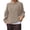 Khaki, variant on LUOGENLI Womens Sweaters Dressy Casual Drop Shoulder Crop Sweater Women's Casual Oversized Pullover Sweater Soft Long Sleeve Crewneck Tunic Loose Fit Winter Fall Solid Color Sweater White Size XXXL