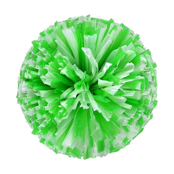 2PCS Cheerleaders Handheld Color Flower Sports Activities Performance Cheering Supplies Round High Density Color Strip Lightweight Double Finger Ring Buckle Design Anti Slip Off PE Material