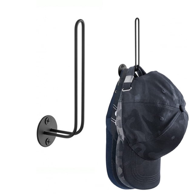 Meitianfacai Wall Mounted Hat Rack Hat And Baseball Caps Organizer Metal Hat Holders Hooks For Wall Storage Solution For Hats And Caps For Entryway Bedroom Closet