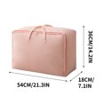 thumbnail image 3 of Agiferg Large Capacity Clothes Storage Bag Organizer With Reinforced Handle Thick Fabric For Comforters, Blankets, Bedding, Foldable With Sturdy Zipper, Clear Window, 3 of 3
