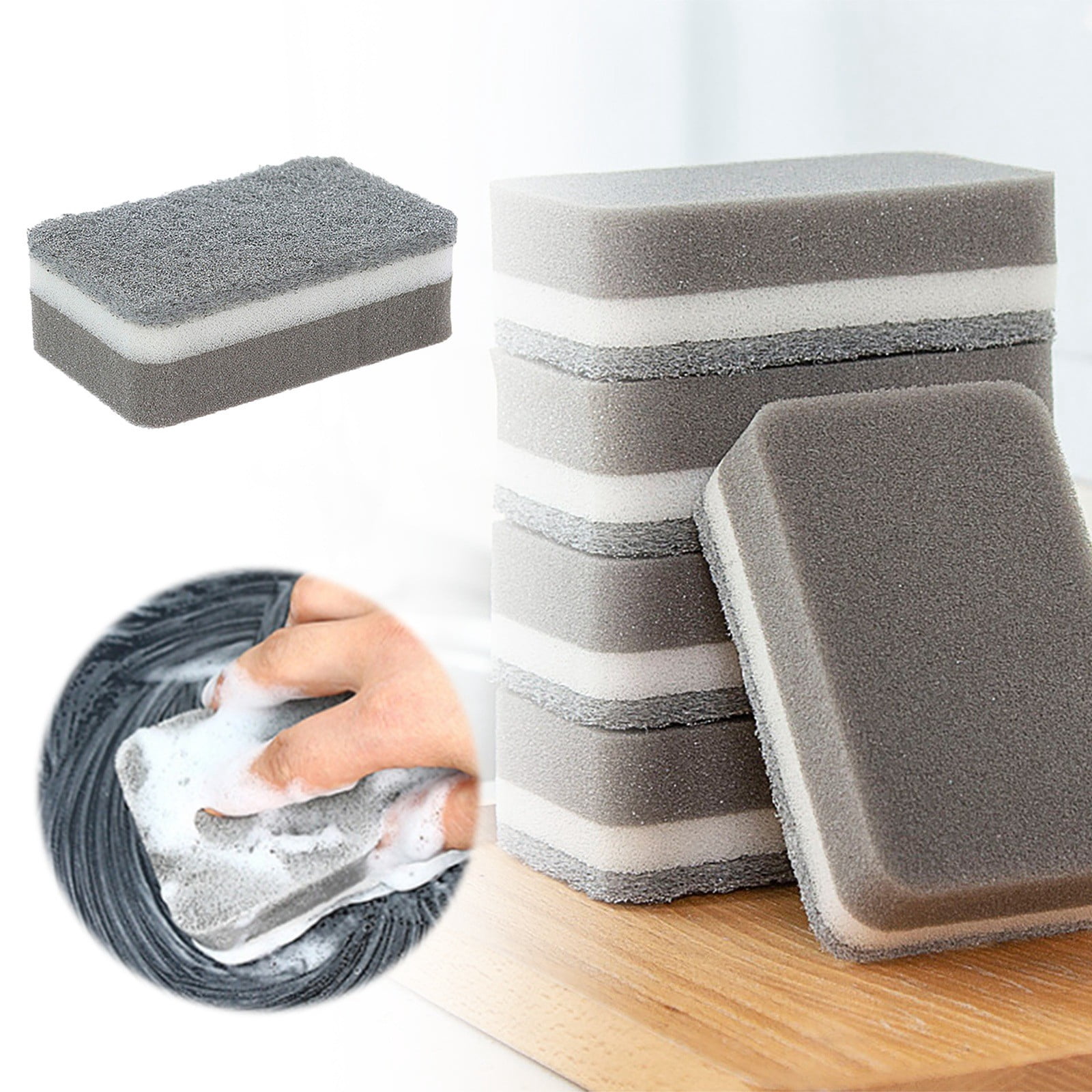 Outdor Dishwashing Sponge | Kitchen Dish Sponge | Non Scratch Scouring Pad | Non Scratch Sponge | Double Cleaning Sponge | Non Scratch Scrub Sponge