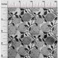 thumbnail image 2 of oneOone Coton Popeline Gris Tissu Floral Rétro Robe Tissu Tissu Imprimé par la Cour 56 Pouces de Large, 2 of 5