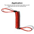 thumbnail image 4 of kurtrusly Motorcycle Security Spring Ropes Portable Steel Wires Scooter Wheel Disc Lock Reminder Cables Motorbike Protection Red 1Set, 4 of 6