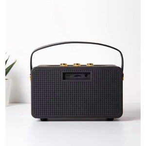 Bamboohart Haut-parleur Bluetooth avec HD Son Portable Wireless pour cadeau d'anniversaire maison/party/extérieur (noir)