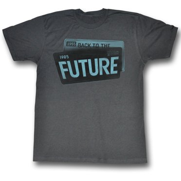 Retour vers le Futur Licence T-Shirt Noir pour Adulte