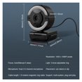 thumbnail image 5 of USB HD Webcam Autofocus Built-in Microphone 1920 X 1080P 30fps Web Cam Camera For Desktop Laptops Game PC For Conferencing ,Easy to Install, 5 of 5