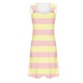 thumbnail image 4 of Pisexur Robe Sans Manches à Col en V pour Femme Été Confort Mode Couleur Unie Poche Robe Sans Manches à Col en V Robe pour Femme, 4 of 5