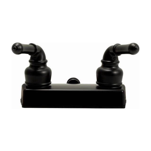 Dura Faucet Faucet DF-SA100C-MB Classical Series; Used For RV Shower; 2 Valve; Single Piece Wall Mount; Lever Classical Handle; Bisque Parchment/Plastic; 2 Hole Application; 4 Inch Center Distance