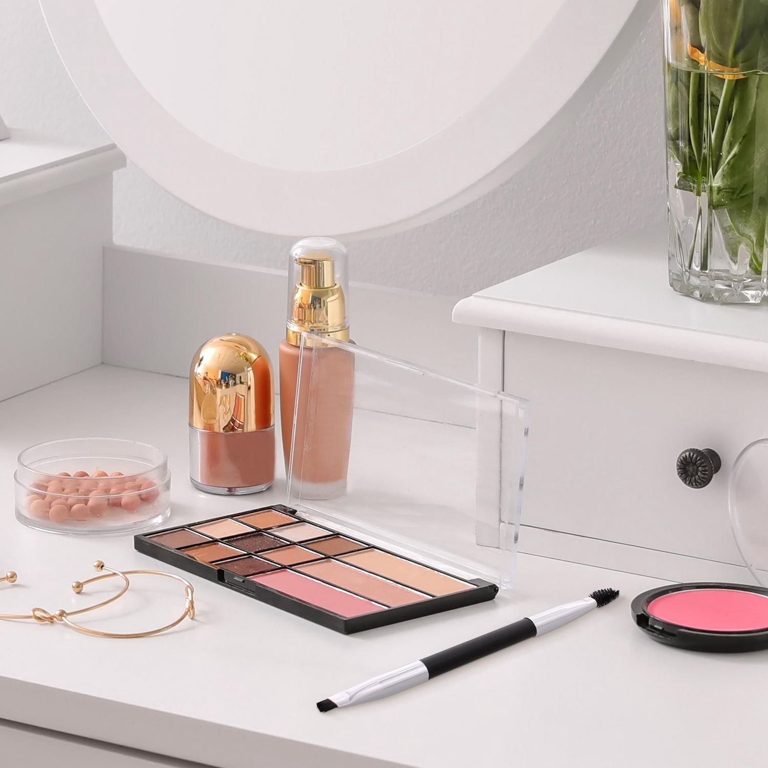 Pinceau angulaire à deux côtés pour cils et sourcils Equate Beauté