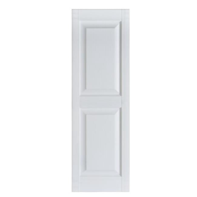 Volets Décoratifs Extérieurs à Panneau Surélevé Premier, Peignables - 15 x 35 Po