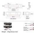 thumbnail image 2 of SNNROO Cravate de Pont à 5 Cordes, Pickups de Basses Électriques, Style Ouvert, 2 of 6