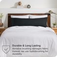 thumbnail image 4 of Bare Home Body Pillowcase - Envelope Closure - Ultra Soft - Double Brushed - Black, 4 of 6
