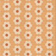thumbnail image 1 of Ahgly Company Tapis de Zone Carré Orange Lavable en Machine, 4 Pieds Carré, 1 of 7