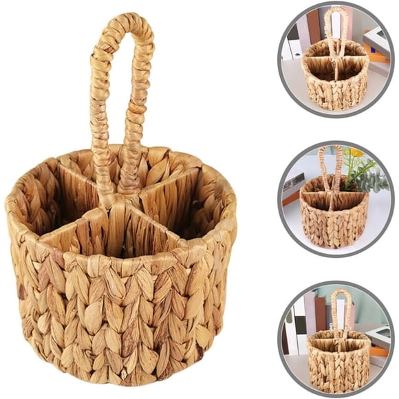 Gift Basket Decoration Fruit Basket Picnic Basket Storage Basket with Handle Handheld Gift Basket Flower Weaving Storage Basket Flower Basket Daily Necessities