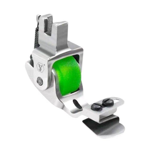 serony Ourlet Roulé Pied-de-Biche Accessoires d'Artisanat Réglable Couture Pied-de-Biche Vert Roue en Caoutchouc 6x3,5 cm
