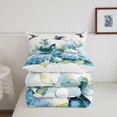 thumbnail image 4 of YST Girls Hydrangea Flower Bedding Sets Full Hummingbird Butterfly Comforter Set,Blue Floral Duvet Set Green Leaf Quilted Comforter Spring Blossoms Bedroom Decor,Lightweight 3 Piece, 4 of 5