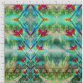 thumbnail image 3 of Soimoi Satin Silk Fabric Branch & Colorful Parrot Panel Printed Fabric 1 Yard 42 Inch Wide, 3 of 3