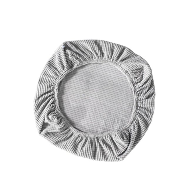 Elastic Office Chair Seat Covers Stretchable Chair Slipcover Silver Grey