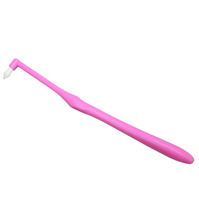 Interspace Brush, Single Braces Plastic Floss Interdental Cleaners For Daily Use Pink