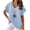 Blue#womens linen shirt print, variant on lcziwo Sales Today Clearance Clothing Women Linen Tops,Womens Short Sleeve Cotton Linen Shirts Causal V-Neck Batwing Oversized T-Shirt Solid Color/Dandelion/Sunflower Print Loose Summer Tops White,M