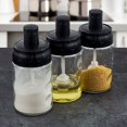 thumbnail image 2 of 280ml Seasoning Jar Leakproof Moisture-proof Glass Spice Bottle Container with Spoon Stick Brush, 2 of 8
