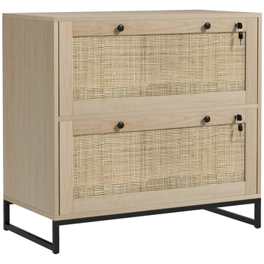 Vinsetto Filing Cabinet for Letters, A4, Legal Size Papers, Natural