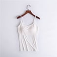 thumbnail image 1 of EGNMCR Camisoles pour Femmes Gilet Décontracté pour Femme Sans Manches Perle Gilet Uni Gilet à Bretelles à Col en V, 1 of 6