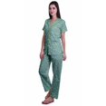 thumbnail image 2 of Moomaya Pyjamas Imprimés pour Femmes Ensembles de Détente Pj Coton Tenue de Nuit Décontractée, 2 of 6