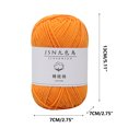 thumbnail image 3 of Vaidha 4 Strands Of Combed Milk Cotton Thread Diy Doll Cotton Crochet Thread Wool Ball, 3 of 4