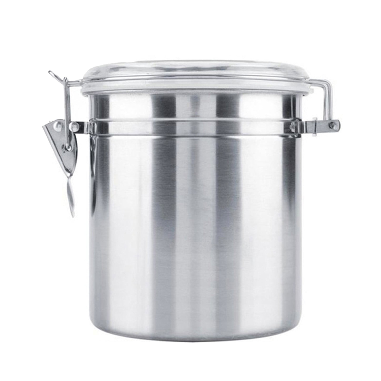 4 Compartment Food Container Storage Food Containers with Lids Airtight Glass Containers Set Kitchen Containers Storage Small Storage with Coffee And Food Storage Canister Airtight Lid Food Freshness