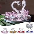 thumbnail image 4 of Crystal Swan Ornament Home Decoration Crafts Crystal Decoration Living Room, 4 of 4