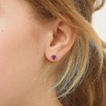 thumbnail image 2 of TheJewelryHut Designer CZ BirthStone Children Sterling Silver Earrings, 2 of 4