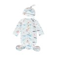 thumbnail image 1 of Kids Cartoon Patterns Print  Neck Long Sleeve Sleepwear Cap, 1 of 6