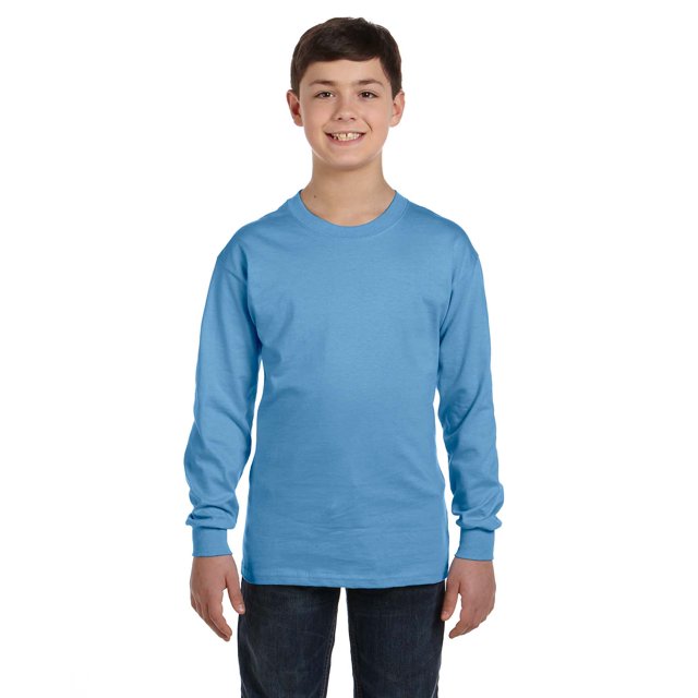 Gildan T-Shirt à Manches Longues Col Rond Sans Couture pour Grands Garçons, Style G5400B