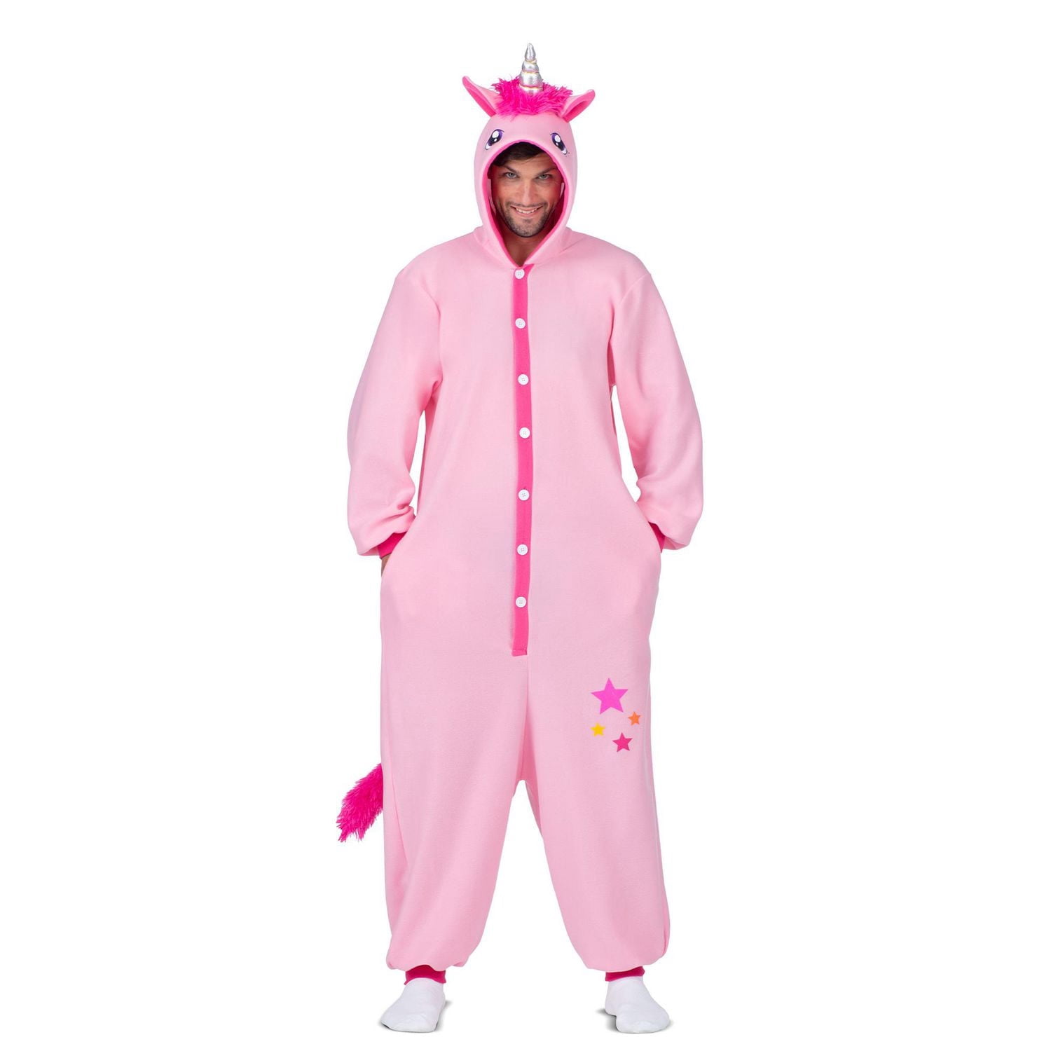Costume de licorne rose pour adulte