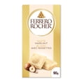 thumbnail image 1 of FERRERO ROCHER tablette de chocolat de qualité supérieure, chocolat blanc avec noisettes, 90g, 1 of 7