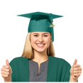 thumbnail image 4 of MIASHUI Kids Kindergarten Graduation Caps with Tassel Preschool Uniform Accessories,Green,S, 4 of 4