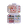thumbnail image 3 of Portable Pill Organizer Box - 8 Compartment Travel Medicine Case with Sticker Labels, Plastic Weekly Pill Box for Pills, Vitamins & Small Items, 3 of 6