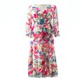 thumbnail image 1 of KEINXS Robe Maxi Bohème pour Femmes, Robe d'Été Tropicale à Fleurs, Manches Longues, Coupe Ample, Robe de Plage, 1 of 5